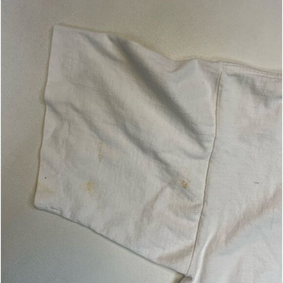 VINTAGE Harlem New York NYC Graphic T-shirt Men XL White 90s Single Stitch - Picture 10 of 11